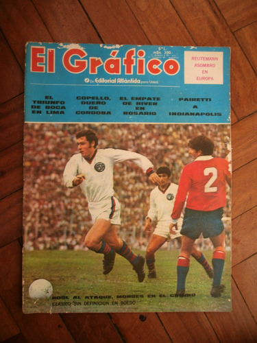 Revista Antigua El Gráfico ,1970,coleccionable,deporte.