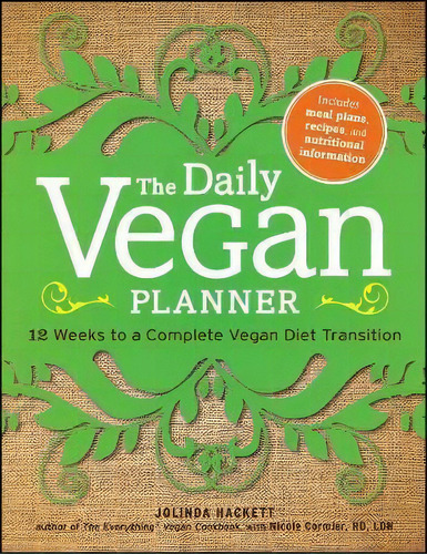 The Daily Vegan Planner, De Jolinda Hackett. Editorial Adams Media Corporation, Tapa Blanda En Inglés
