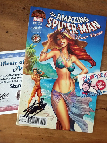 Comic - Amazing Spider-man Ryv #5 Campbell Stan Lee Firmado