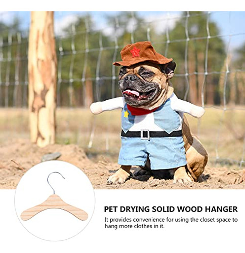 10 Perchas Estándar De Madera Para Perros, Duraderas Y Antid