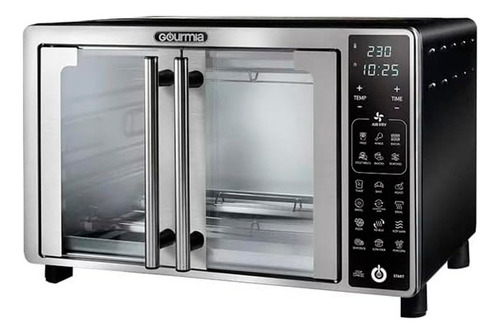 Horno Freidora De Aire Gourmia 24 Litros Acero Inoxidable Negro