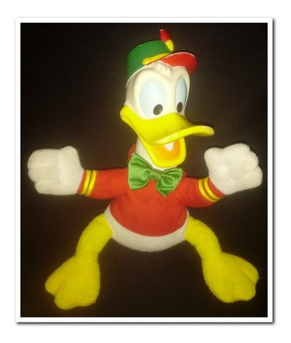 Disney Pato Donald, Peluche Cara Goma, 25x20 Cms. Aprox.