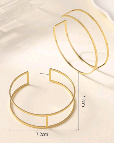 Aretes Arracadas Grandes Moda Fashion