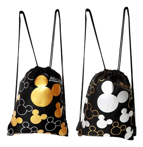 Mochila De Mickey Mouse Con Cierre De Cord&oacute;n,.