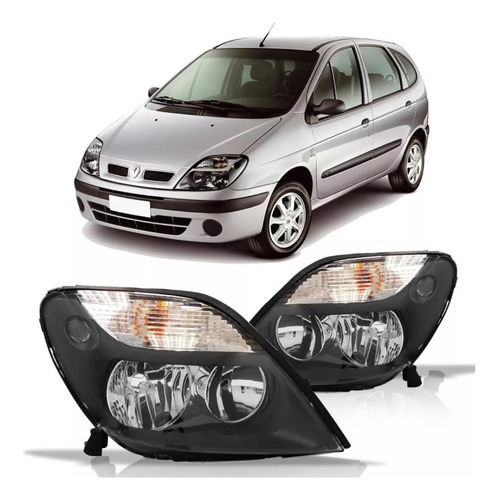 Optica Renault Scenic 2001 2002 03 04 05 Al 2010 Fondo Negro