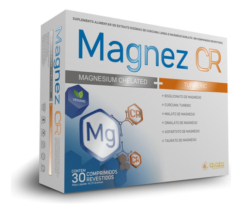 Suplemento 5 Magnésios Quelatos 30 Comprimido Magnez