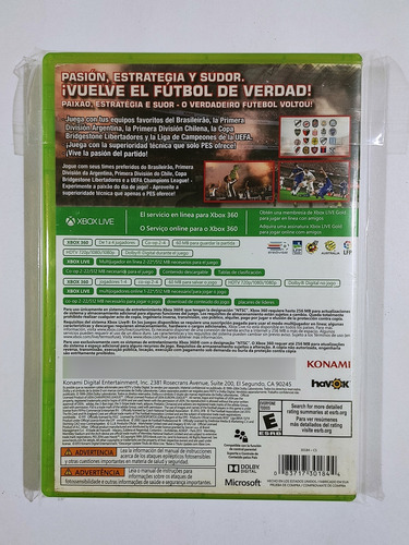 Pes 2014 / Pro Evolution Soccer 2014 - Xbox 360 Original (Reacondicionado)