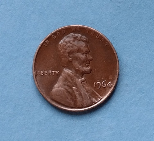 Moneda De Un Centavo De Estados Unidos Año 1964