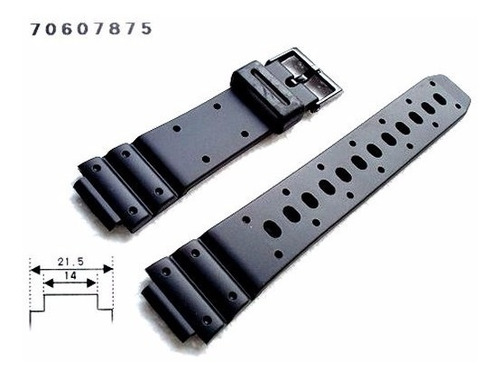 Pulseira Casio 100%original Preta Rgw20g Tgw-10 W-60u Trw-10