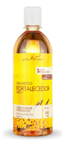 Shampoo Fortalecedor De Arnica Gotas Verdes 500ml