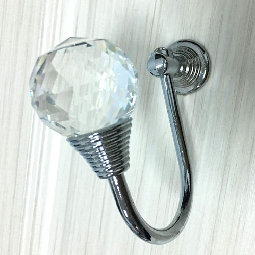 Percha De Cristal Blanco Cristal Blanco