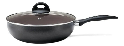 Wok Brinox Tampa Ceramic Life Smart Plus 28x8 3,4l Cor Preto