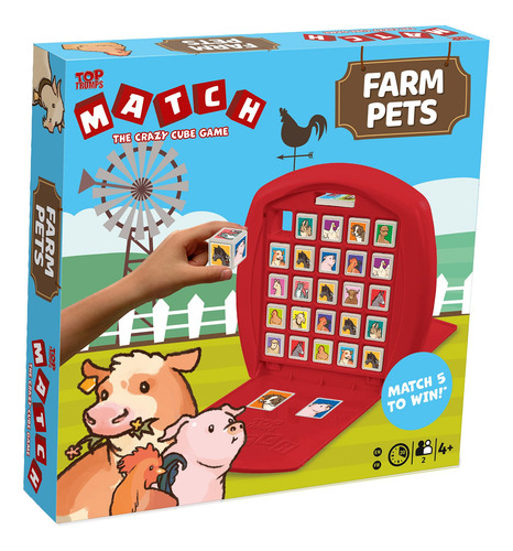 Jogo De Tabuleiro Top Trumps Match Farm Pets Kids 4+ Family
