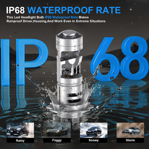 Kit Focos Led Csp H7 Lupas Mini Proyector Alta Baja 6500k