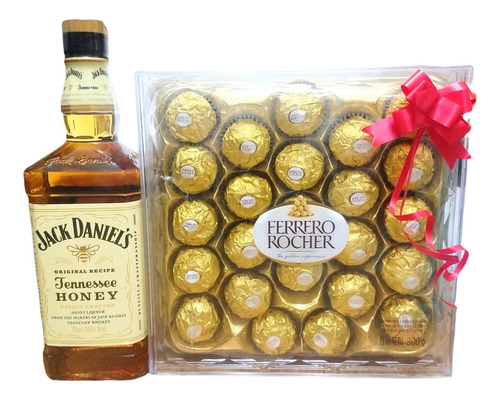 Jack Daniels Honey + Ferrero Rocher De 24 Unidades