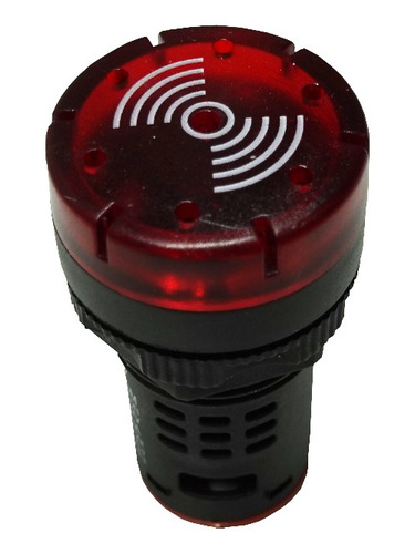 Buzzer Rojo 22mm, 120 Vac