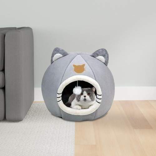 . Cama Semicerrada Para Perros Y Gatos, Cama Para Gatos De L