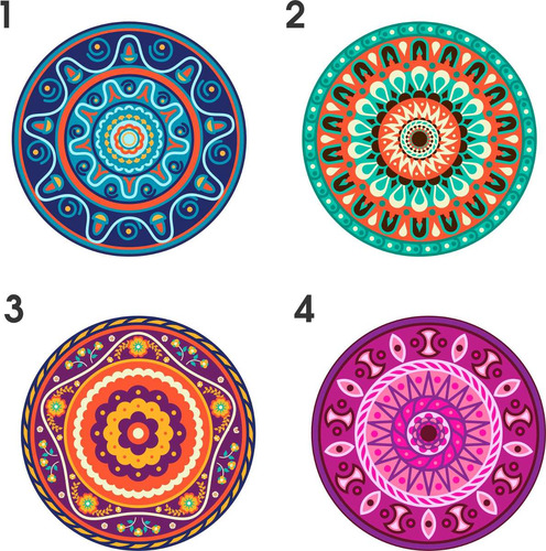 Imagen 2 de 8 de Mandalas En Vinilo | 23 Cm. | Autoadhesivos | Vinilo Design