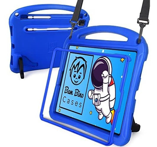 Funda Niños iPad Pro12.9 (5ª 4ª3ªgen;2021-2018)c/correa Azul