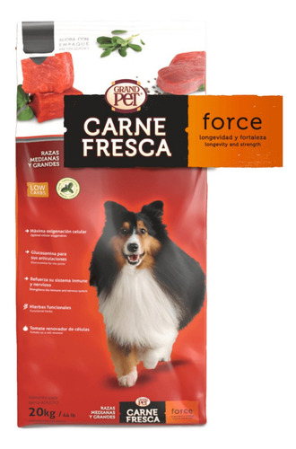 Carne Fresca Force 20 Kg + Premios Turkey & Blueberries125 G