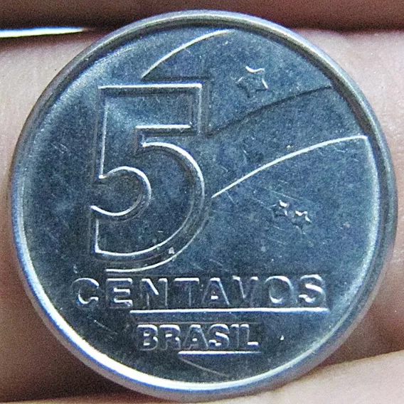 Moeda Antiga 5 Centavos 1989 Brasil