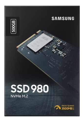 Imagem 2 de 3 de Ssd Nvme M.2 Samsung 980 500gb 3500mb/s, 3000mb/s