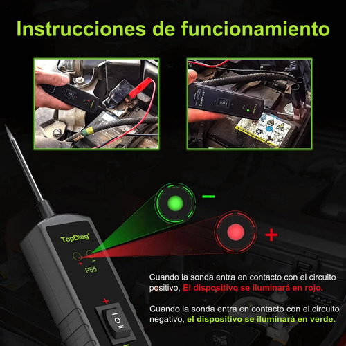 Punta Logica Automotriz Topdiag P55