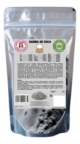 LUPITA BONITA 3.5 Kg de harina de roca enmienda de 20 minerales