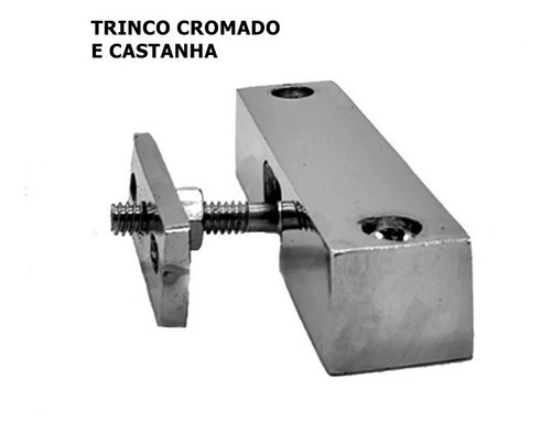 12trinco Com Castanha Metálico Cromado P/ Balcão/geladeiras