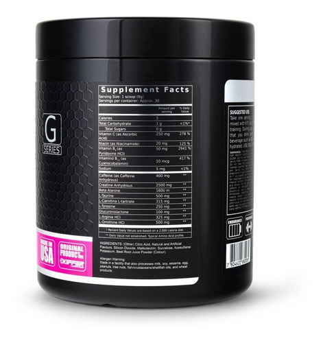 Pre Entreno G10 30serv + Creatina Monohidrata 400grs Kiffer