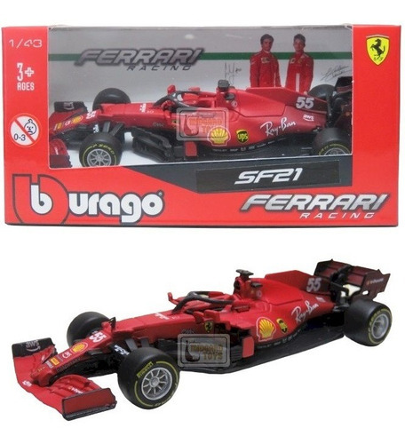 Ferrari F1 Sf21 Carlos Sainz #55 2021 1/43 Burago