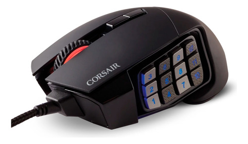 Mouse Gamer Corsair  Scimitar Pro Rgb Black  16000 Dpi Macro