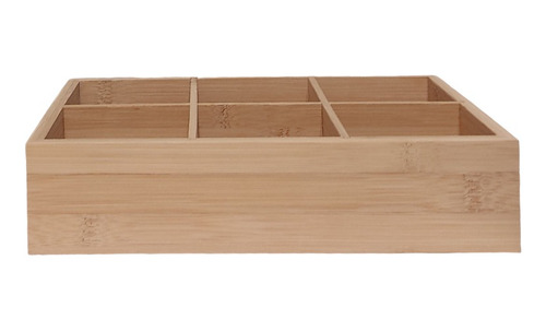 Caja Organizadora Bamboo 6 Divisiones Pequeña