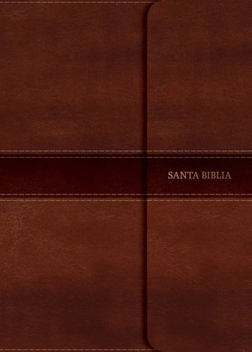 Biblia Letra Súper Gigante Nvi Imit Piel Marrón, Solapa/imán