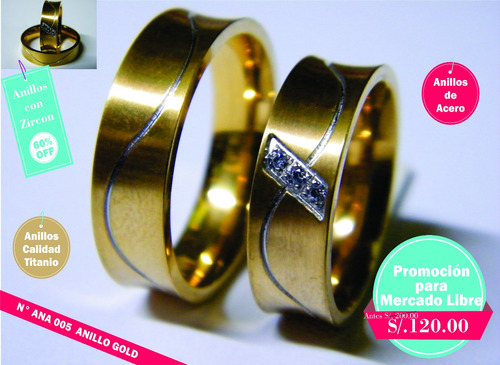 Anillo Elegante De Acero - Calidad Titanio Para Compromisos