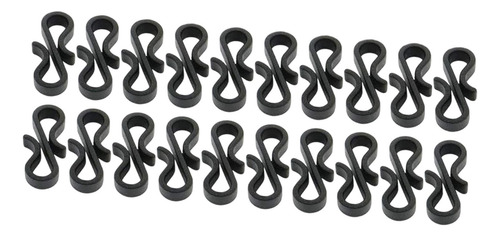 Light String Ganchos S Clipes Fáceis De 20 Peças Preto