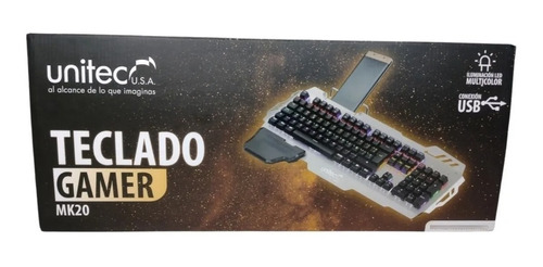 Teclado Aluminio Mecánico Multicolor Retroiluminado 