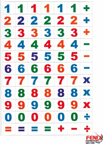 Imã Alfabeto Letras Números Coloridos Magnético 154 Peças 