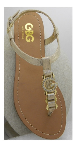 Zapatos Sandalias Sandalias cómodas Guess Sandalias c\u00f3modas color oro look casual 