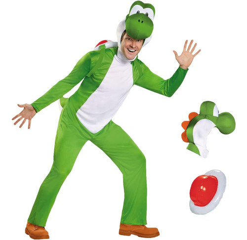 Disfraz De Yoshi Para Hombre/talla Xxl