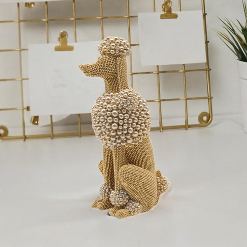Estatua De Perro Caniche, Decoración Del Hogar, Escultura
