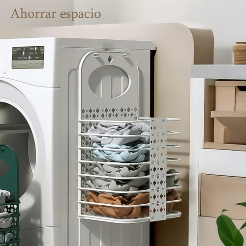 Cesto para ropa sucia lisa Yuhuangcheng color blanco