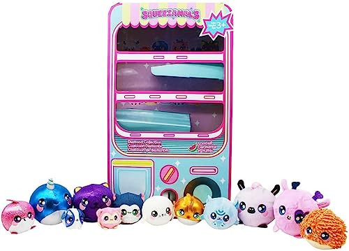 Juguetes Squeezamals Plush - Toy Vending Machine Playset Wit