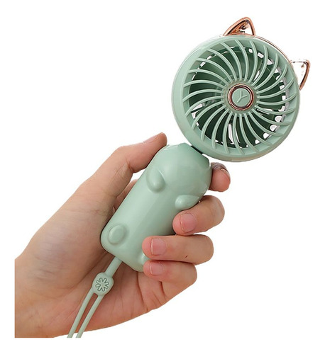 Mini Ventilador De Mano Cat Ears, Ventilador De Mano, Recarg