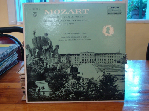 Vinilo Orquesta Viena Arthur Grumiaux Violin Mozart Cl2