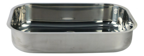 Fregadero de acero inoxidable para bañera de cocina, 56 x 35 cm de profundidad, 17 cm, pulido