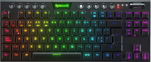 Teclado Gamer Mecanico Redragon Horus Switch Red Inalambrico