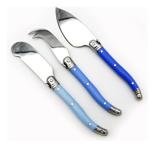 Set X3 Cuchillos Queso Montpellier Azul