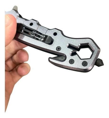 Navaja Cuchillo Tactico Bombero Rescate Surefire Camping Gris