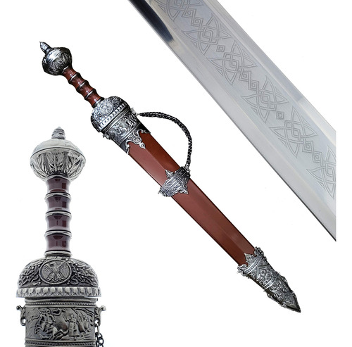 Espada Romana Gladius Para Disfraz Y Decoración Del Hogar